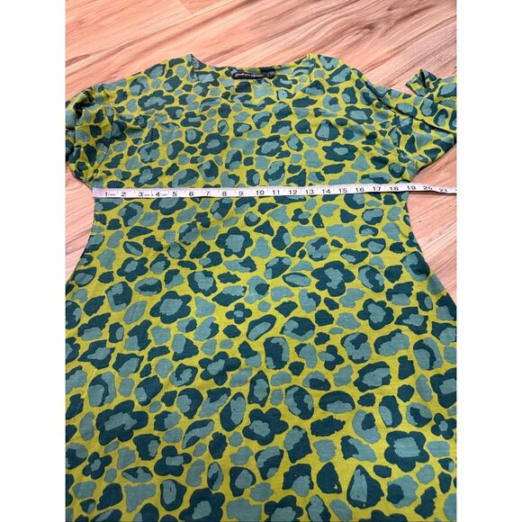 Gudrun Sjoden Tunic Sahara Jersey Geo Heart Print Stretch Sharkbite size Medium - Picture 7 of 9